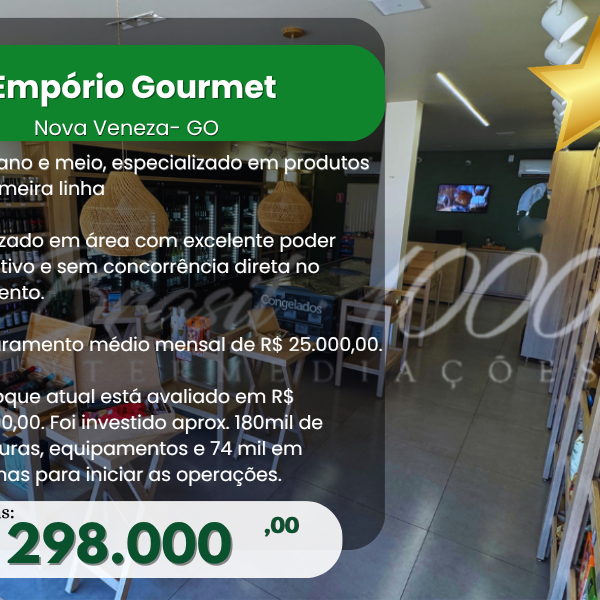 Empório Lindo no Centro, Nova Veneza – GO